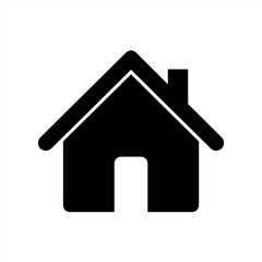 black home icon isolated on white background