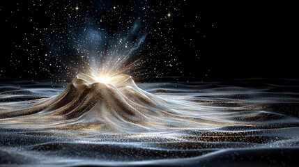  A Painting of a Radiant Light