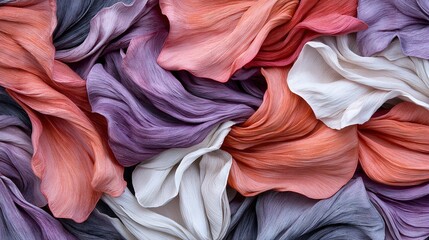   Fabric collage with black centerpiece