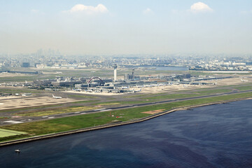 機内から見た羽田空港