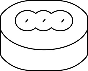 Thin Line Art of Shushi Icon.