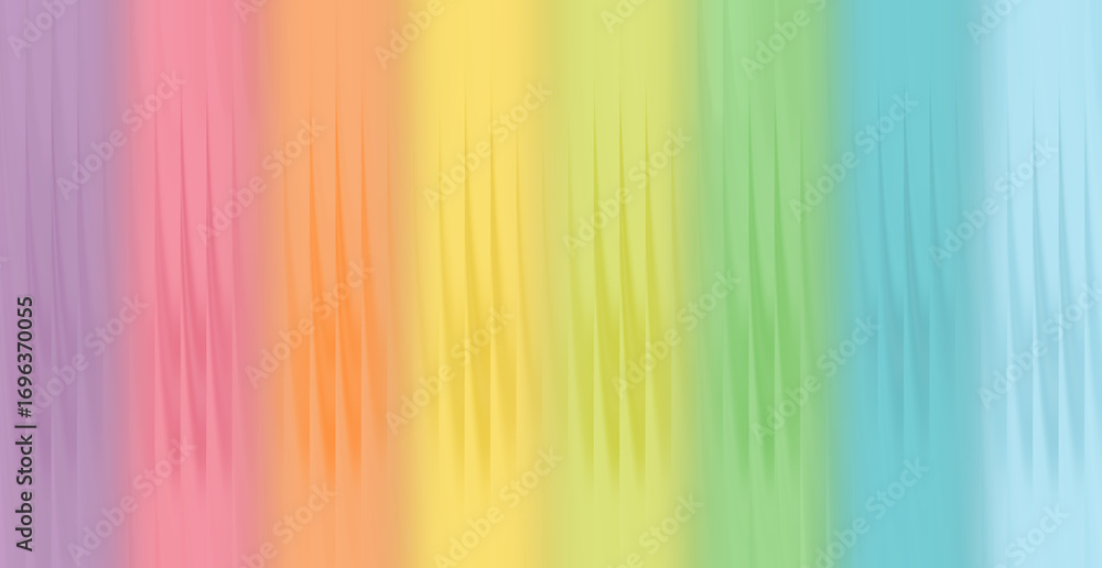 Poster pastel rainbow gradient background with vertical stripes and soft blur effect