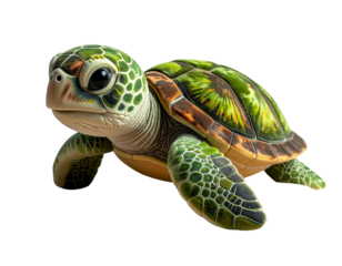 turtle on a white background