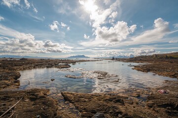 Fototapeta premium The natural dance between water and stone