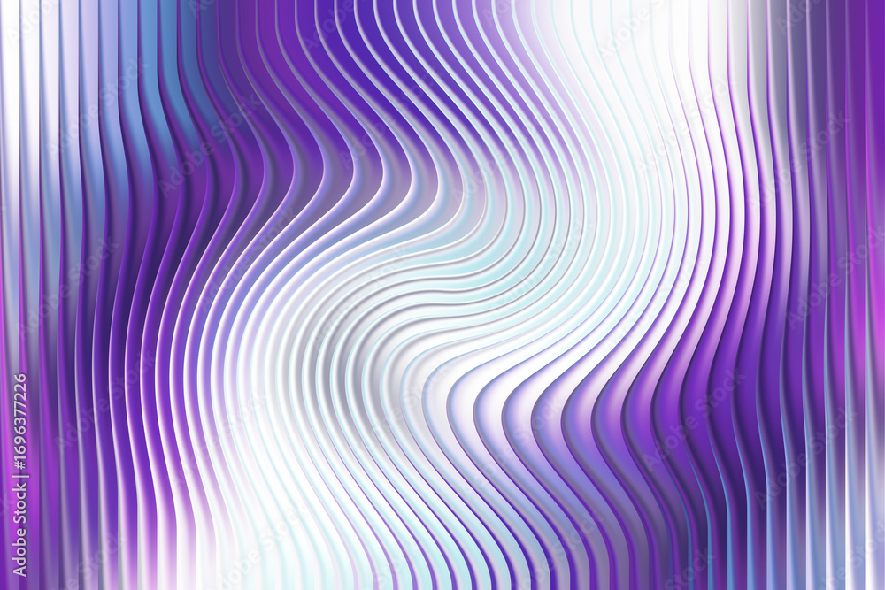 Poster abstract purple and white background with wavy lines and gradient effect design