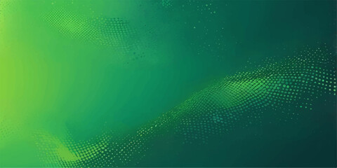Bright digital illustration of an abstract green background with futuristic geometric lines and a subtle grid pattern