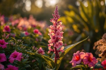 Indica Canna Plant from the Cannaceae Family in a Backyard