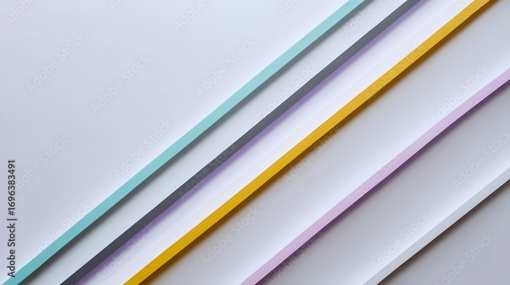 Aufkleber elegant abstract background with intersecting diagonal lines in a harmonious palette of soft pastel 