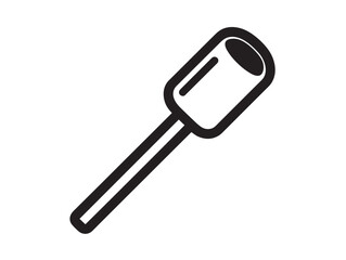 Elegant Garden Dibber Icon with Stylish Minimal Line Vector Illustration