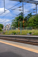 Electrified suburban passenger rural commuter railway line England UK