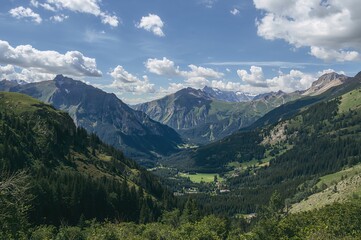 Fototapeta premium Scenic panorama of a white-skinned region