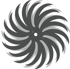 black and white swirl