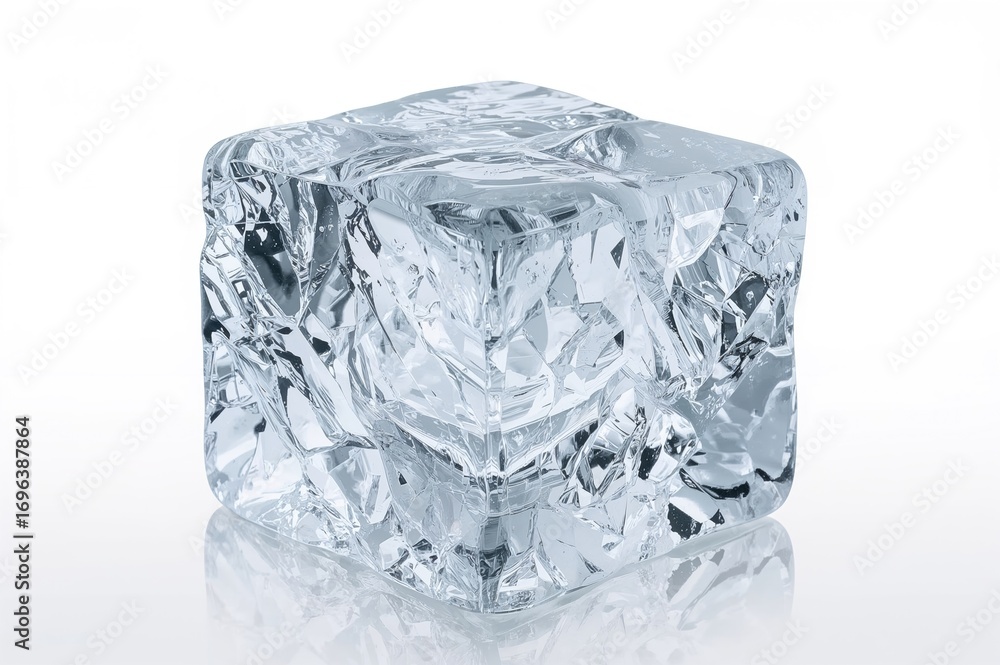 Poster chunk of patterned frozen ice