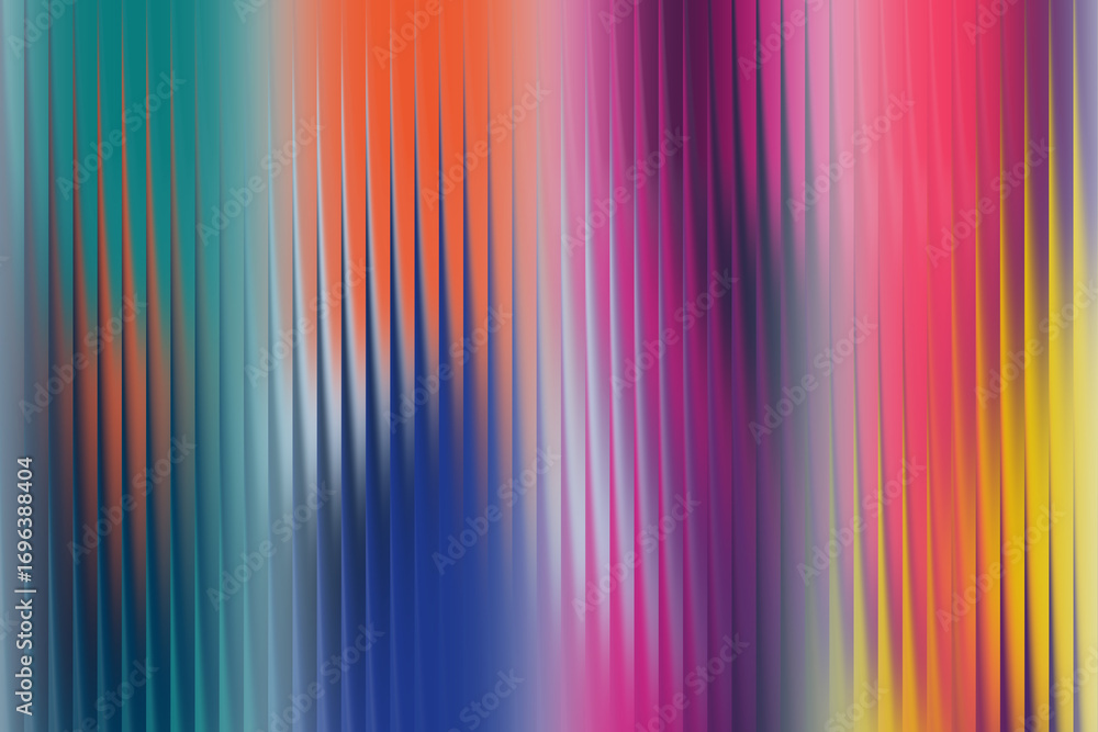Poster Dynamic abstract background featuring vibrant vertical lines and colorful gradients