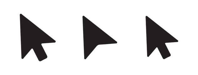 Click and Cursor Icons for Digital Interface