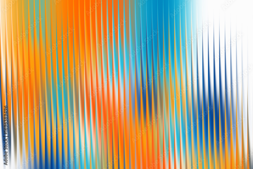 Poster Abstract colorful background with vertical lines and blurred gradient effect