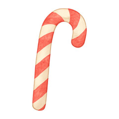 PNG Festive candy cane illustration.
