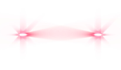Lens flare vibrant stage spotlight or red laser beams. Glowing light rays background. perfect for wedding card, VFX design, theatre stage poster, party, music event.