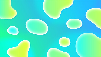 グラデーションとランダムな形状を組み合わせた背景画像