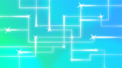 明るいグラデーションと光るラインの背景画像