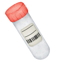 blood test tube,medical clipart,laboratory equipment,cartoon illustration,watercolor style,colorful caps,medical analysis,healthcare icon,diagnostic tools,clinical lab,phlebotomy,blood sample,medical