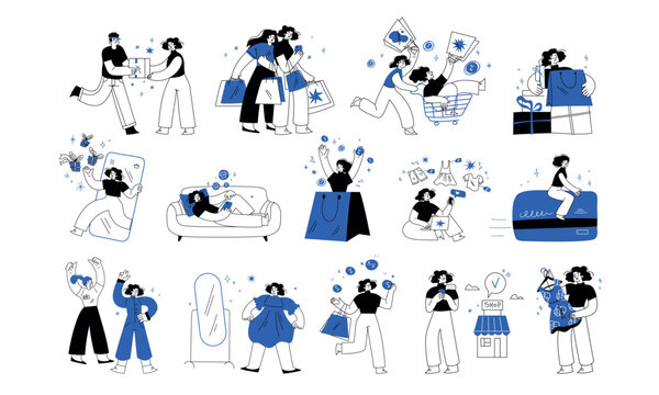 Exploring Modern Lifestyle Illustrations Dynamic Characters in ActionPacked Scenes