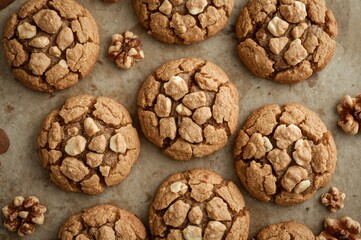Warm and Rustic Maple Walnut Cookies Made from Scratch