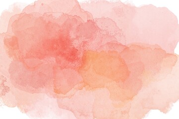 Fototapeta premium Premium hand-painted watercolor background featuring red and yellow pastel tones