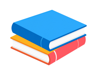 Minimalist Closed Book Icon, Flat Vector Education Symbol, isolated on transparent background PNG
