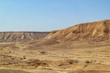 landscape in the Arava desert