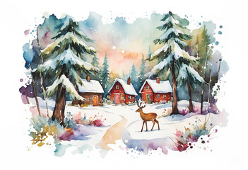 Winter beauty of nature. A palette of snow, light, and silence as pure presence.