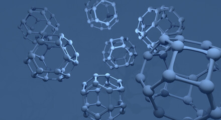 細胞や薬品、分子結合をイメージした背景素材