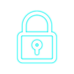 Secure padlock icon cyber security data protection privacy access lock safety on transparent background