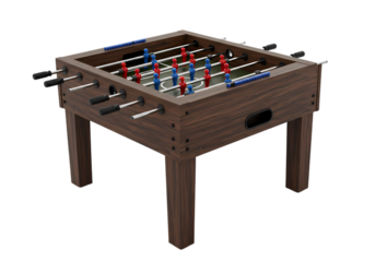 Classic Wooden Foosball Table Game Room Fun isolated on transparent background