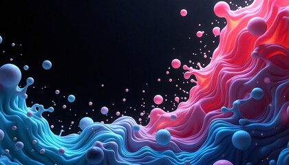 abstract digital art piece appears to made up of different colors and shapes