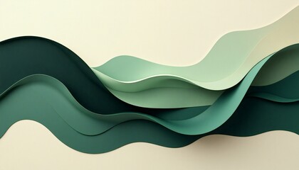 abstract digital art piece with light beige background
