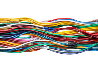 tech cables organized setup data connection