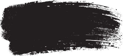 Vector collection of hand drawn paint brush strokes and grunge stains