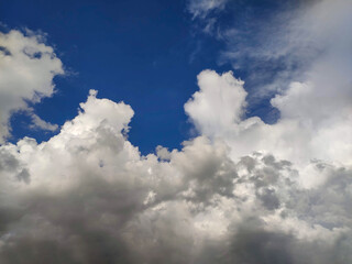 Dynamic Cloud Layers in Deep Blue Sky