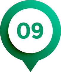 vector illustration of number style