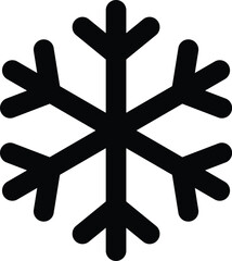Obraz premium Simple snowflake icon illustration