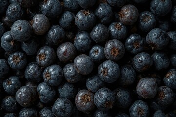 Close-up overhead shot of fresh gooseberries on a surface.