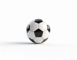 Fototapeta premium 3D Render Soccer Ball. AI Generated