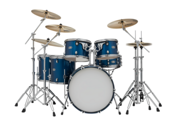 Professional Drum Kit Setup isolated on transparent background