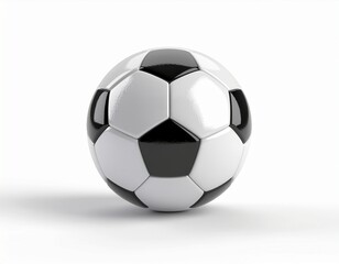 Naklejka premium 3D Render Soccer Ball. AI Generated