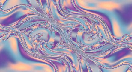 Abstract Holographic Fluid Waves Background