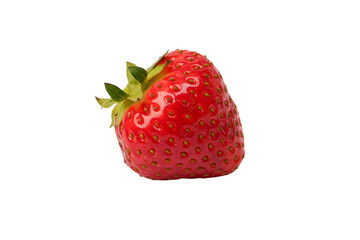 Fresh group of berries isolated on a white background.