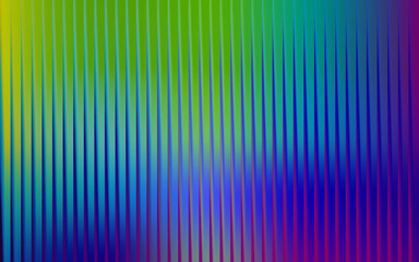 Abstract background with vertical lines in shades of green, blue and purple