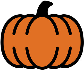 Minimalist Pumpkin Vector Illustration
