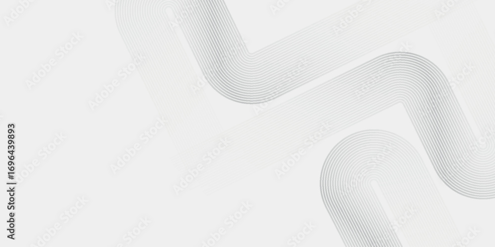 Aufkleber white abstract background with modern and futuristic wavy lines. dynamic white line background conce